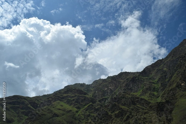 Fototapeta clouds over the mountains