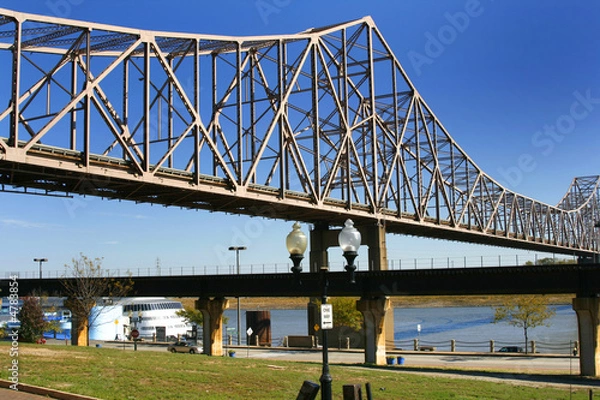 Obraz Bridge over Mississippi River in St. Louis