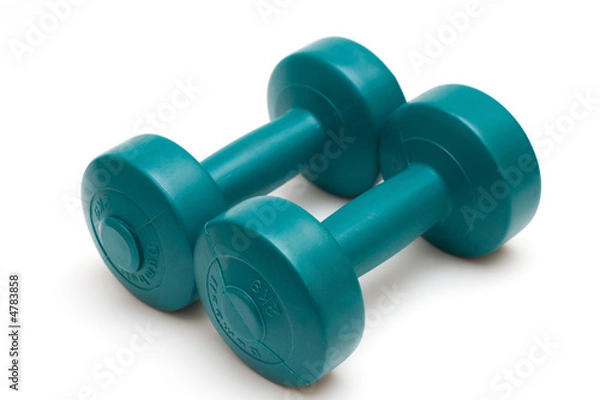 Obraz Dumbells isolated on white