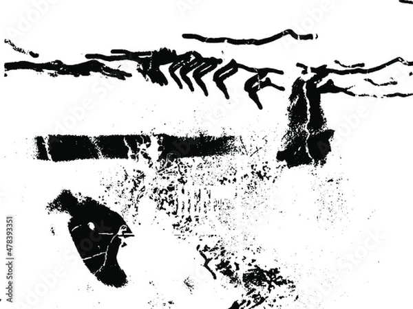 Fototapeta Rustic grunge vector texture with grain and stains. Abstract noise background. Weathered surface. Dirty and damaged. Detailed rough backdrop. Vector graphic illustration with transparent white. EPS10.