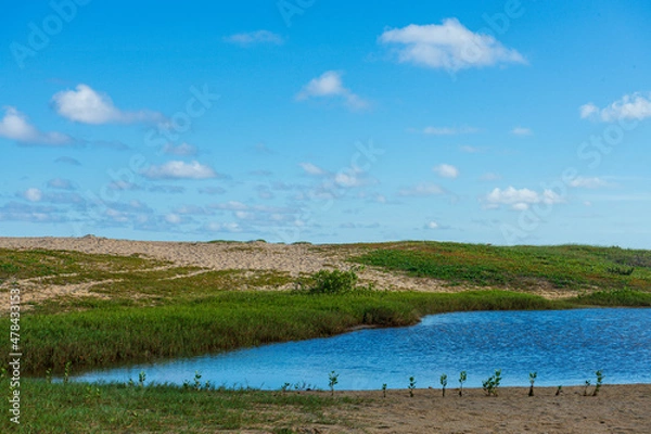 Obraz Rio e areia da Praia