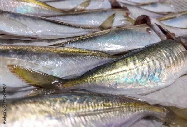 Fototapeta 魚,アジ,調理工程,料理