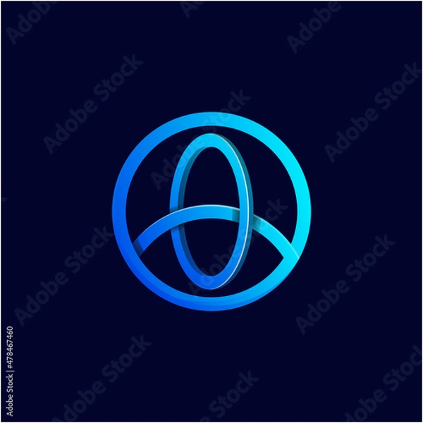Obraz Unique Letter O Gradient Logo