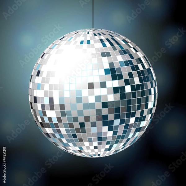 Fototapeta Shiny disco bal