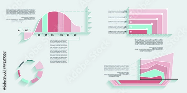 Obraz Infographic elements for annual reports
