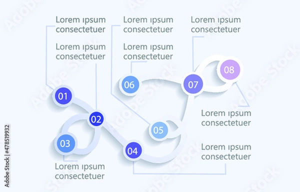 Fototapeta Infographic elements for annual reports