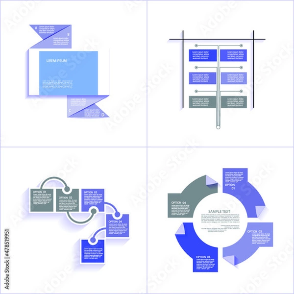 Fototapeta Infographic elements for annual reports