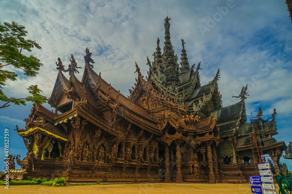 Fototapeta サンクチュアリオブトゥルース（タイ王国チョンブリー県）