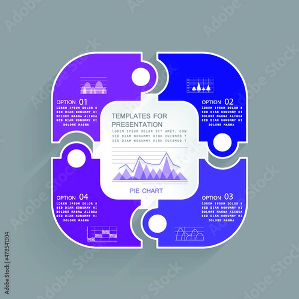 Obraz Infographic elements for annual business reports