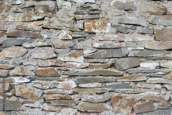 Fototapeta Stone Background with mixed size stone