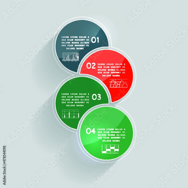 Fototapeta Template for your project, options for presentations
