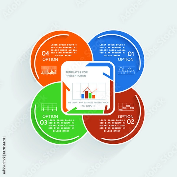 Fototapeta Template for your project, options for presentations