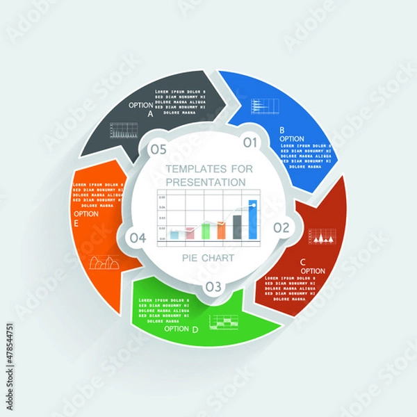 Fototapeta Template for your project, options for presentations