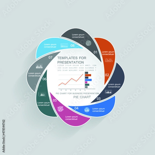 Fototapeta Template for your project, options for presentations