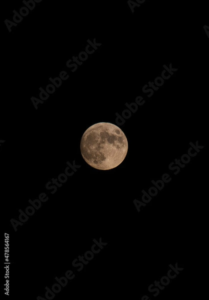 Fototapeta full moon over sky