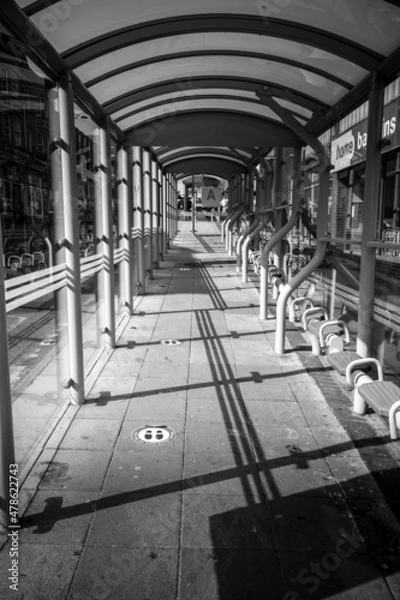 Obraz corridor in the city