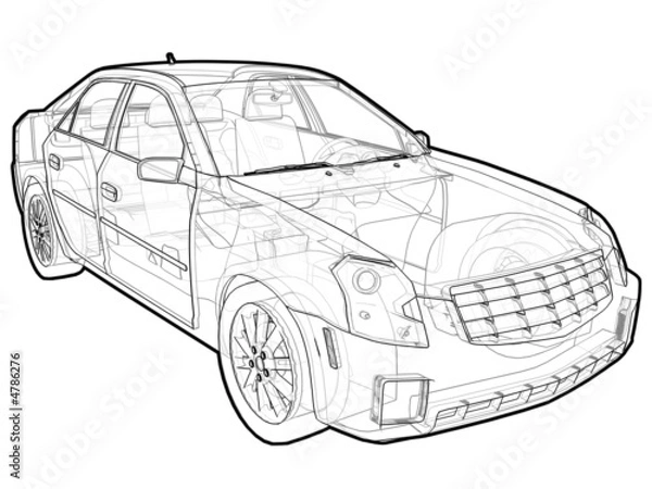 Obraz Perspective illustration.