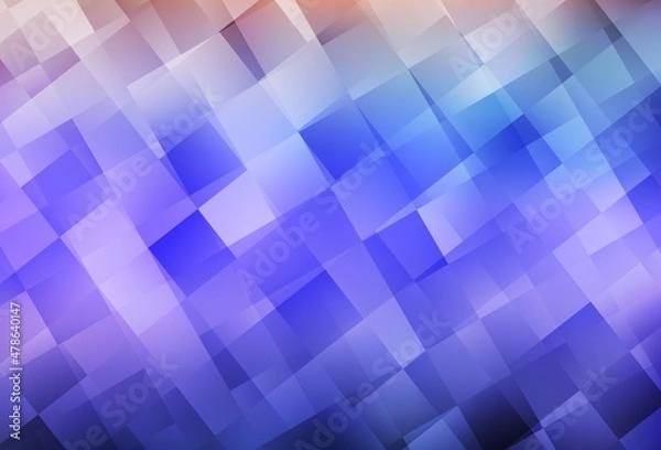 Fototapeta Light Purple vector background with rectangles.