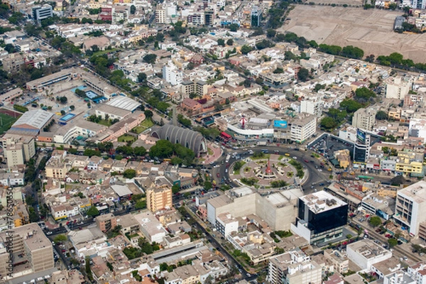 Obraz Urban Sprawl fo Capital City Lima Peru