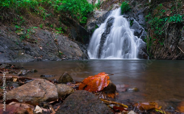 Fototapeta waterfall in autumn