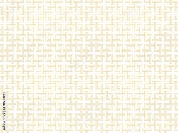 Fototapeta 六弥太格子　シームレスな和柄の背景のベクターイラスト