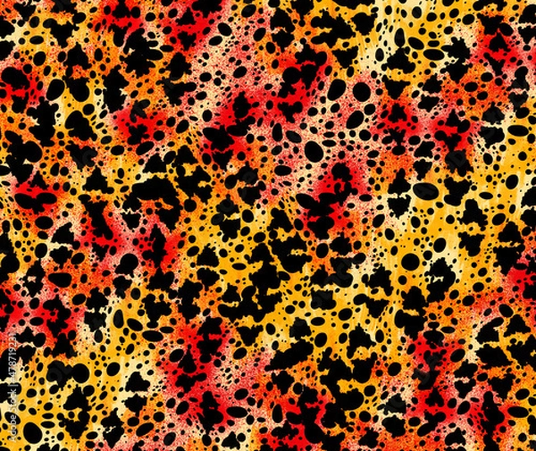 Fototapeta Grunge worn out spot like creative splashes and strokes effect. Abstract marker and splatter ink or liquid water paint.