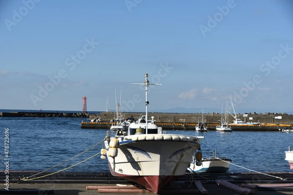 Fototapeta 漁船と土肥漁港