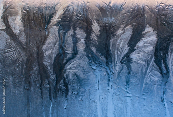 Fototapeta Frosty patterns on the window