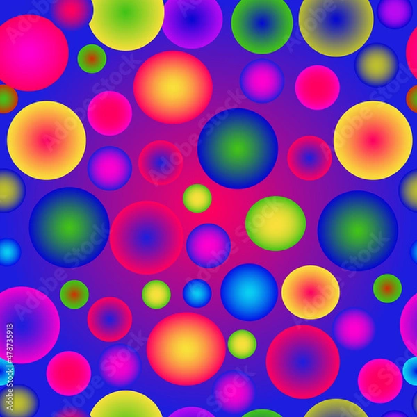 Obraz Print multicolored balls on a gradient background