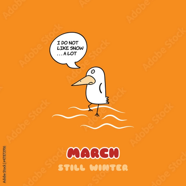 Fototapeta March Bird Adventure