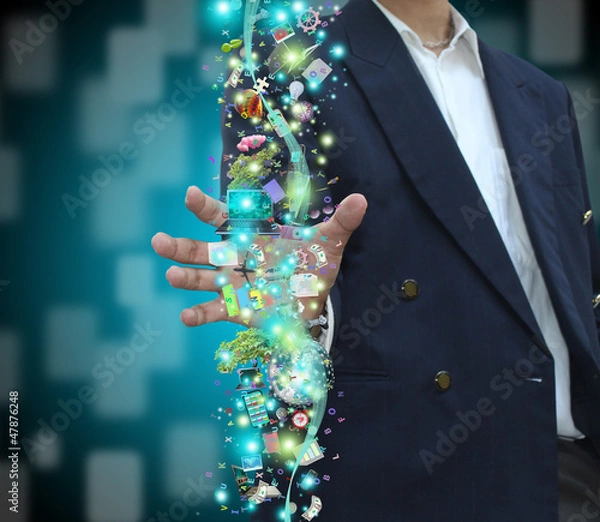 Obraz Man holding object