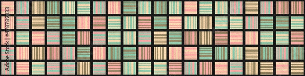 Fototapeta Abstract Geometric Pattern generative computational art illustration