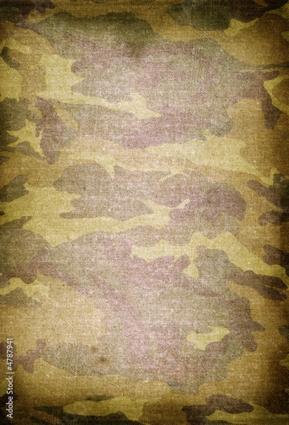 Obraz old dirty camouflage