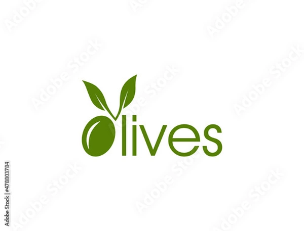 Obraz olives logo vector 