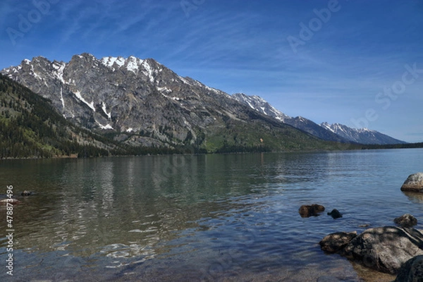 Obraz lake and mountains