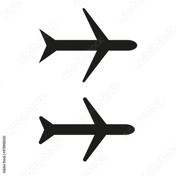 Fototapeta Planes simple icon set. Vector