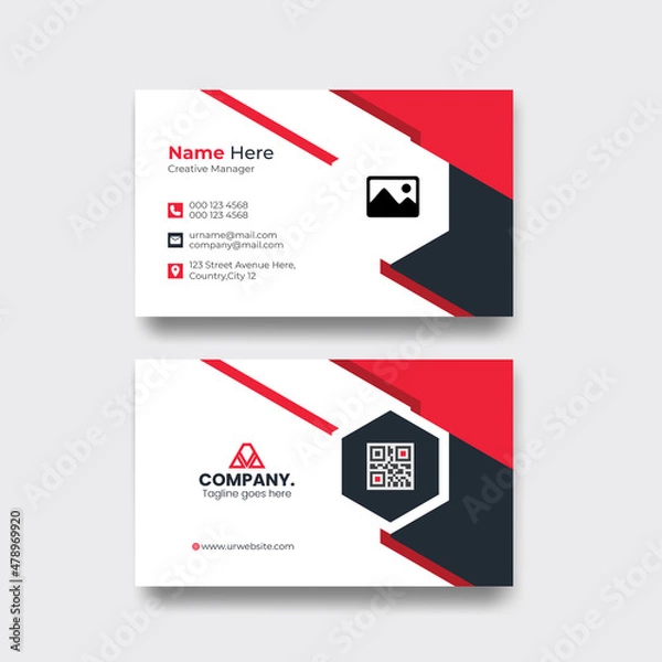Obraz Modern And Creative Visiting Card Design For Personal and company 