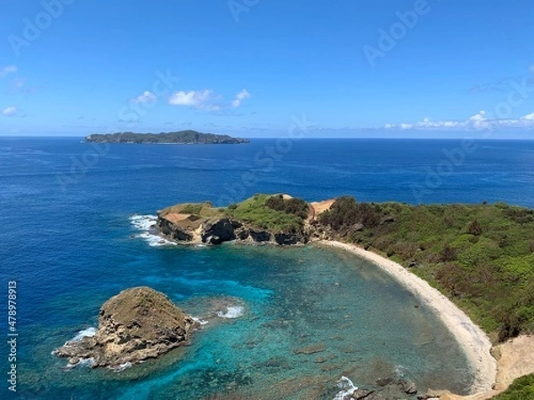 Fototapeta 小笠原諸島 母島 南崎海岸 小富士 世界自然遺産 小笠原国立公園 小笠原 東京