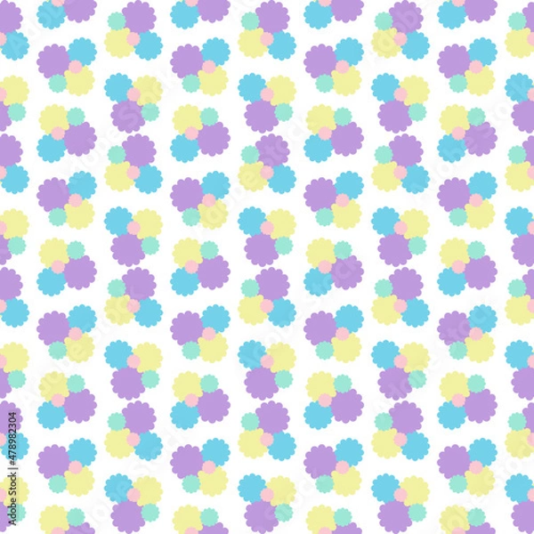 Obraz Flower patterns background 