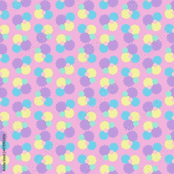 Obraz Flower patterns background 