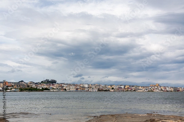Obraz View of Foz after the Masma estuary, Foz, Lugo, Galicia, Spain.