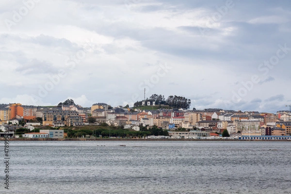 Obraz View of Foz after the Masma estuary, Foz, Lugo, Galicia, Spain.