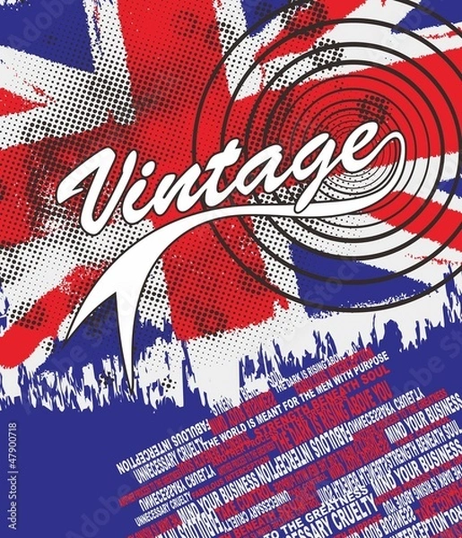 Fototapeta united kingdom vintage