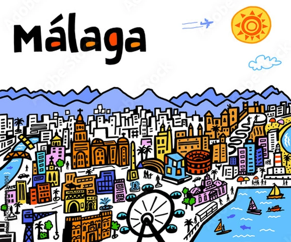 Fototapeta Malaga, Spain