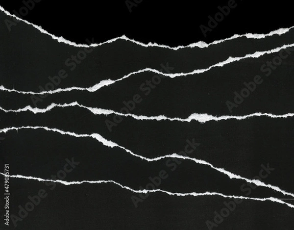 Obraz texture of black torn, torn paper background
