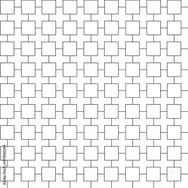 Fototapeta Seamless line pattern geometric shape design of abstract texture background in black and white illustration for gift items, wrapping, wall, cards and crafts and other web and print materials.