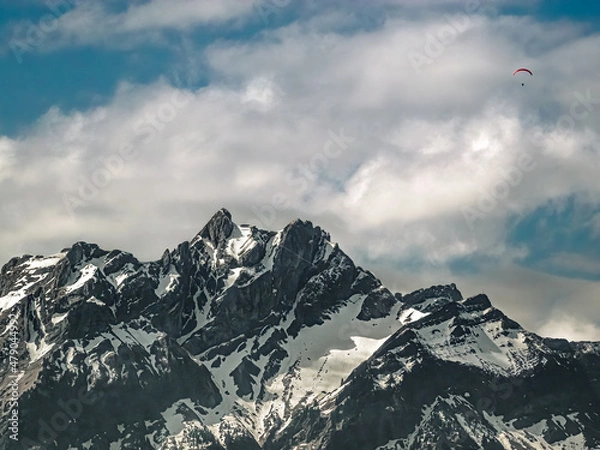Obraz clouds over the mountain