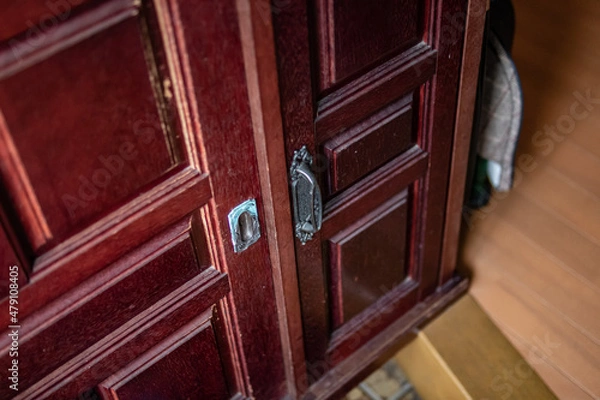 Obraz 下駄箱の取手、金具