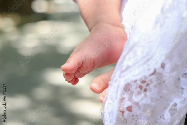 Obraz 赤ちゃんの足