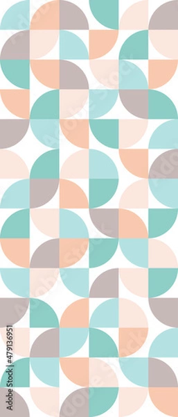 Fototapeta graphic pattern of multicolored sectors
